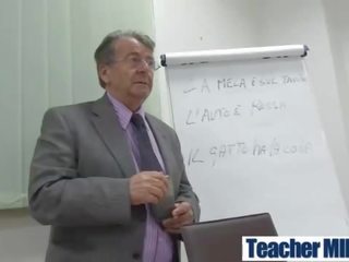 Adult video In Class With Big Juggs hot Teacher And Student video-18