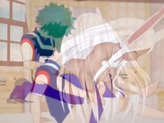 Mirko trains izuku in her own way