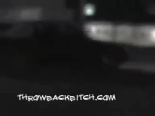 Nappy kokë e zezë i ri fucks të gjithë the crips në tim kapuç.