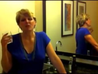 First-rate Blonde MILF Teasing Sucking cock and Drink Cum: X rated movie 98