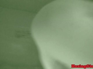 Nightime Lesbian Hazing Ends in the Showers: Free x rated clip 62