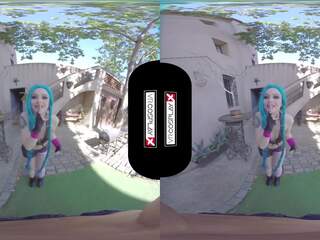 Jinx from Lol Wants to Wreak Havoc with Your cock Missile Launcher