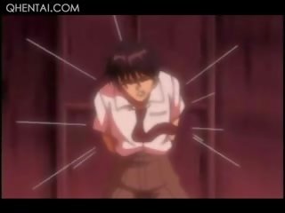 Little Hentai adult video Slaves Gets Mouth Fucked In Chains And