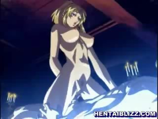 Neuvěřitelný blondýnka hentai kuřátko s velký kolo kozičky na koni šachta