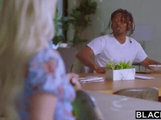 Blacked bbc-hungry mini blondinke dobi creampied s cimer