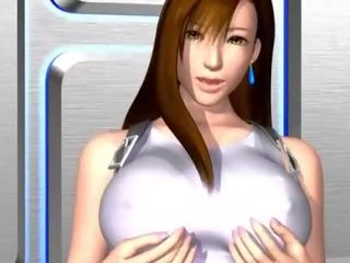 Superb animated with round tits