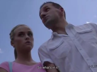 Hunt4k 迷人 年轻 女士 经验 不错 性别 夹 为 现金 同