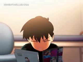 3d anime hentai saje a sýkorka fucks velký phallus