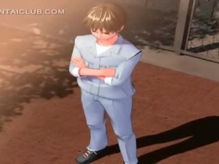 Delicate hentaý mademoiselle gets fucked by her talyp