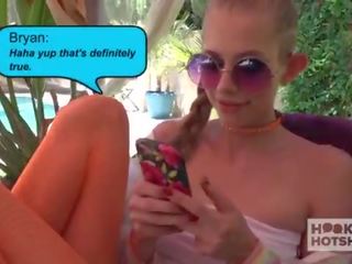 Skinny young cookie meets stripling online for anal x rated film