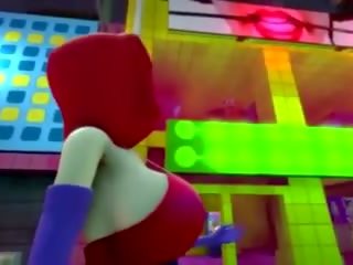 A öö juures a arcade imelik kuid kuum, tasuta räpane video 3a