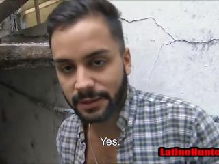 Bearded 直 拉丁美洲人 喜歡 完整無缺的 陰莖