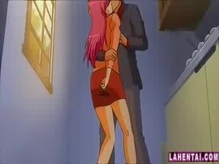 Cartoon mistress fondled and fingered