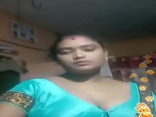 Тамільська індійська товстушка синій silky blouse жити, брудна відео 02