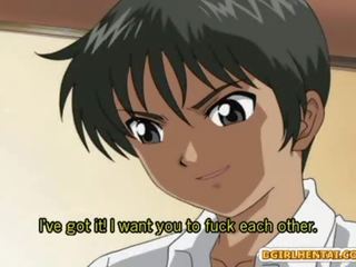 Two Hentai Maids Dildoed Eachothers And grand Fucked By Her medical man