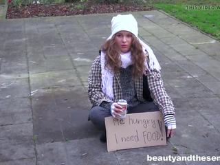 Homeless rumaja fucks granddad in the park for little awis