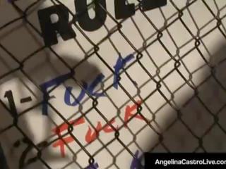 Kubanke odrasli film kraljica angelina castro melje dnevnik v a kletka fight&excl;