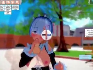 Rezero rem: volný karikatura & hentai špinavý klip show 08
