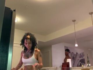 Beguiling latin putting the groceries away then take a big gara gotak &lpar;part 2&rpar;