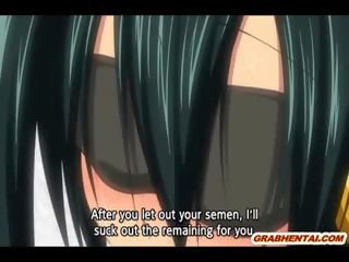 Blindfold Hentai babe Chained And Gangbanged Hard
