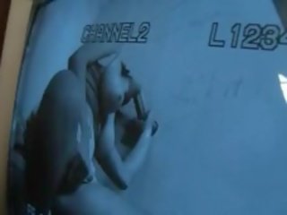 Chesty Tramp Eating shaft On Gloryhole