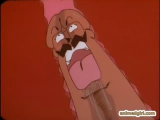 Beguiling bigboobed toon fucked from behind
