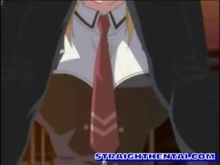 Hentai blows n rides her young female johnson