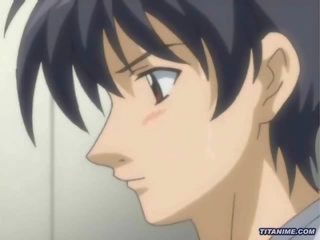 Big breasted anime goddess gets sikilen sensational hard in bed