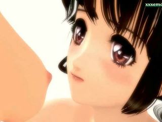 Animeeritud lesbose lakkumine nende vitukari