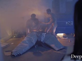 Deeper brooklyn gray útočný dp za dumpster: dospělý film 4e