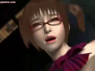 Animated harlot takes huge penis