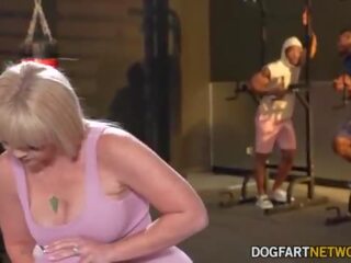 Kay Carter Cucks Her Husband At The Gym With Two first-rate Black Studs