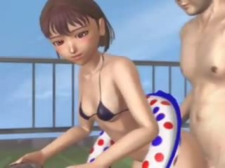 3d 아시아의 여자 도착 엿 로 그만큼 풀 면: 무료 트리플 엑스 클립 89
