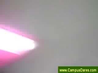 College lady tapes Nude her ebony roommate