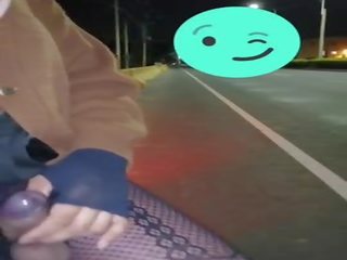Two ejaculations on the road(05:45)(06:10)