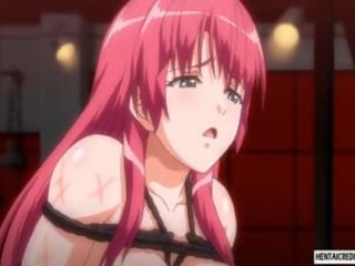 Tied Up Hentai cookie Gets super Candle Wax Dripped On Her