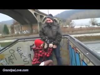 Grandpa Fucks beautiful Teen Outdoor, Free dirty film 5c