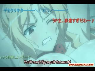 Roped Hentai Gets Squeezing Her Bigboobs And Riding phallus