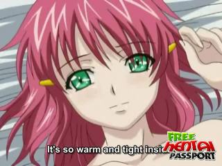 Wang starved gyzyl saçly anime damsel
