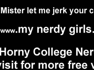 Nerdy holky jako mě láska výroba muži připojenými opčními joi: volný špinavý film 72