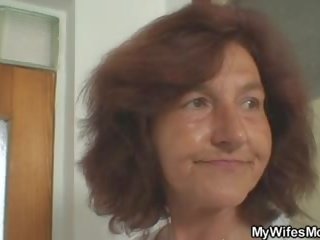 Old hooker fucks her daughter's man