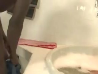 Hairy Blonde nubile in Bathroom, Free adult clip clip a4