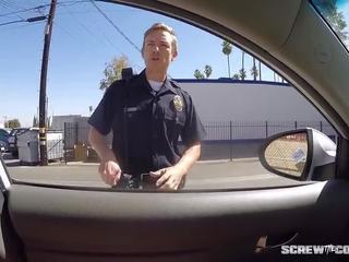Black lover gets busted sucking off a cop during rally