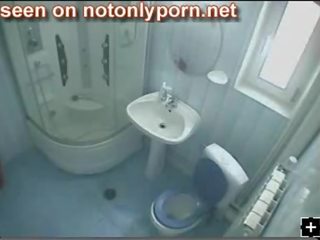 2787 - adorable Brunette Teen Peeing On Hidden Toile