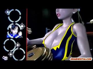 Uly emjekli 3d anime gets fingered amjagaz and el bilen işlemek pecker