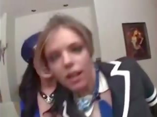 Školačka sophie dee punishes coura! stříkat dildo strapon