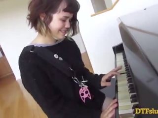 Yhivi kino off pianino skills followed by zoňtar x rated video and gutarmak over her ýüz! - featuring: yhivi / james deen