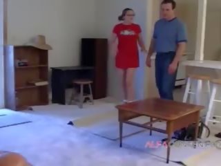Teen slut with Nerdy Glasses gets Her Portion of Hard