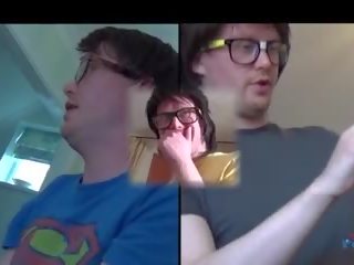 The nerd finds a stupendous teenager to suck him off
