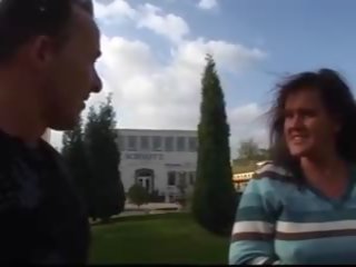 Grande tedesco donna gode ottenere collegato in auto: sporco film 46